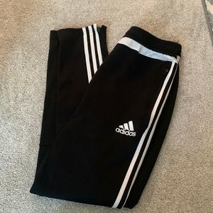 Black adidas joggers
